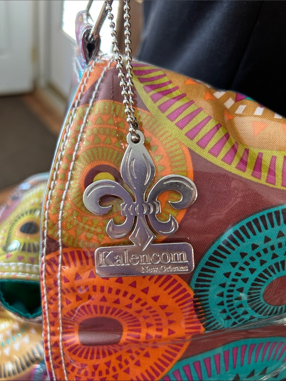 Kalemcom New Orleans Colorful Circle Print Diaper Bag with pouch - Multicolor - Picture 2 of 14